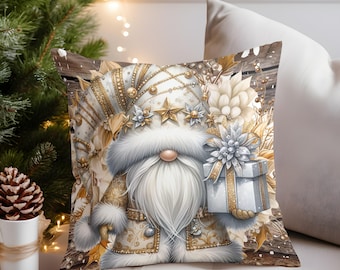 Christmas Gnome Pillow Sublimation Design, Instant Download, PNG, Christmas Pillow Template, Christmas Pillow Png, Pillow Cover Sublimation