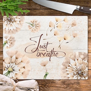 Dandelion Cutting Board Sublimation Design, Motivational Quote Chopping Board PNG File, Vintage Dandelion Kitchen Decor Digital Download