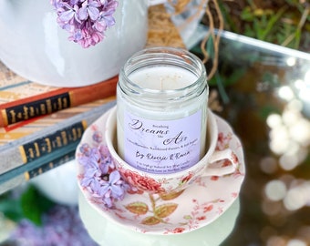 Breathing Dreams Like Air | Cotton Blossoms, Rainkissed Daisies, and Soft Breezes | Infused with Essential Oils | Natural Soy Wax | 7 oz