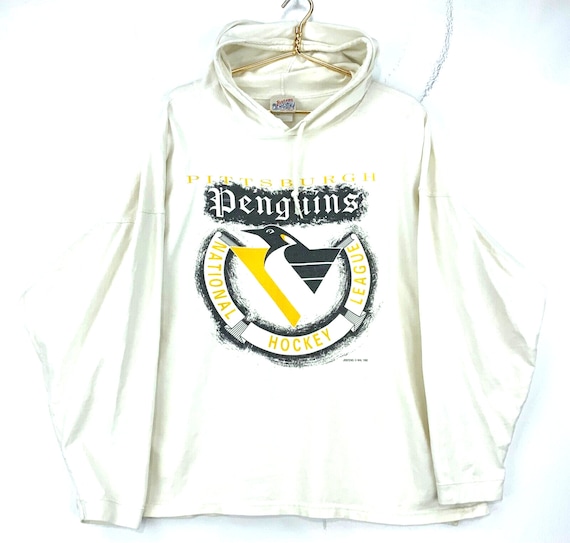Vintage Pittsburgh Penguins Hoodie T-shirt Large … - image 2