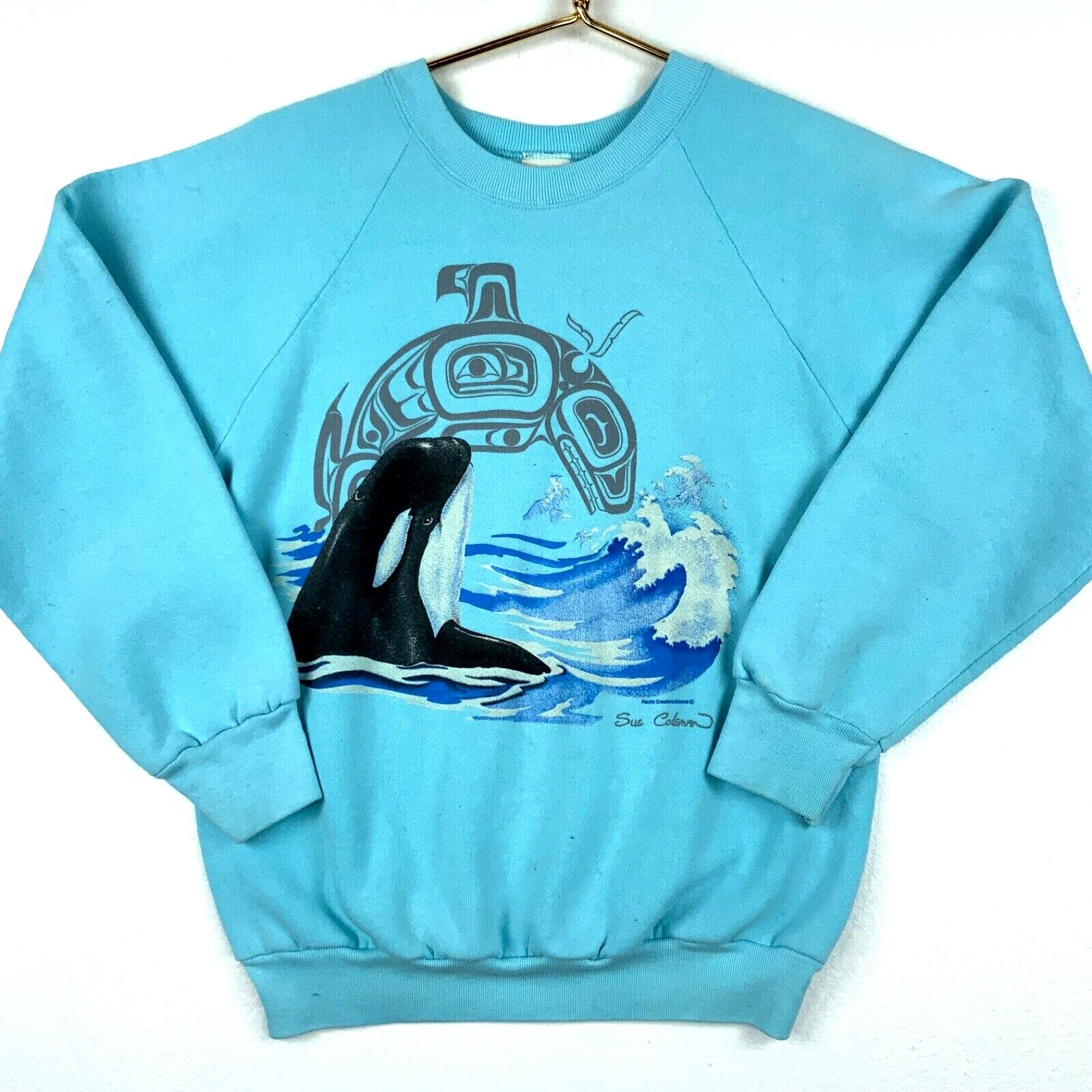 Vintage 80s Avon, New York Whale Souvenir Crewneck