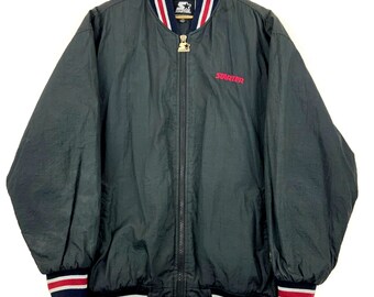 Blouson aviateur Starter entièrement zippé vintage taille XL noir