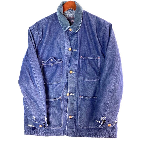 Vintage Blue Bell Wrangler Denim Jacket Size 42 Blue Medium