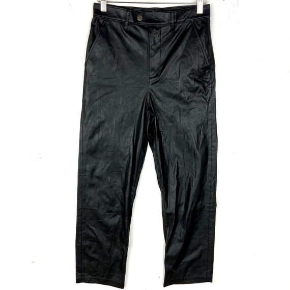 Levi's Leather Math Club Slacks Women's Size 26 Black