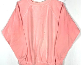 Vintage Ultra Sweats Sweatshirt Crewneck Größe XL 50 50 Pink Made in Usa 80er Jahre