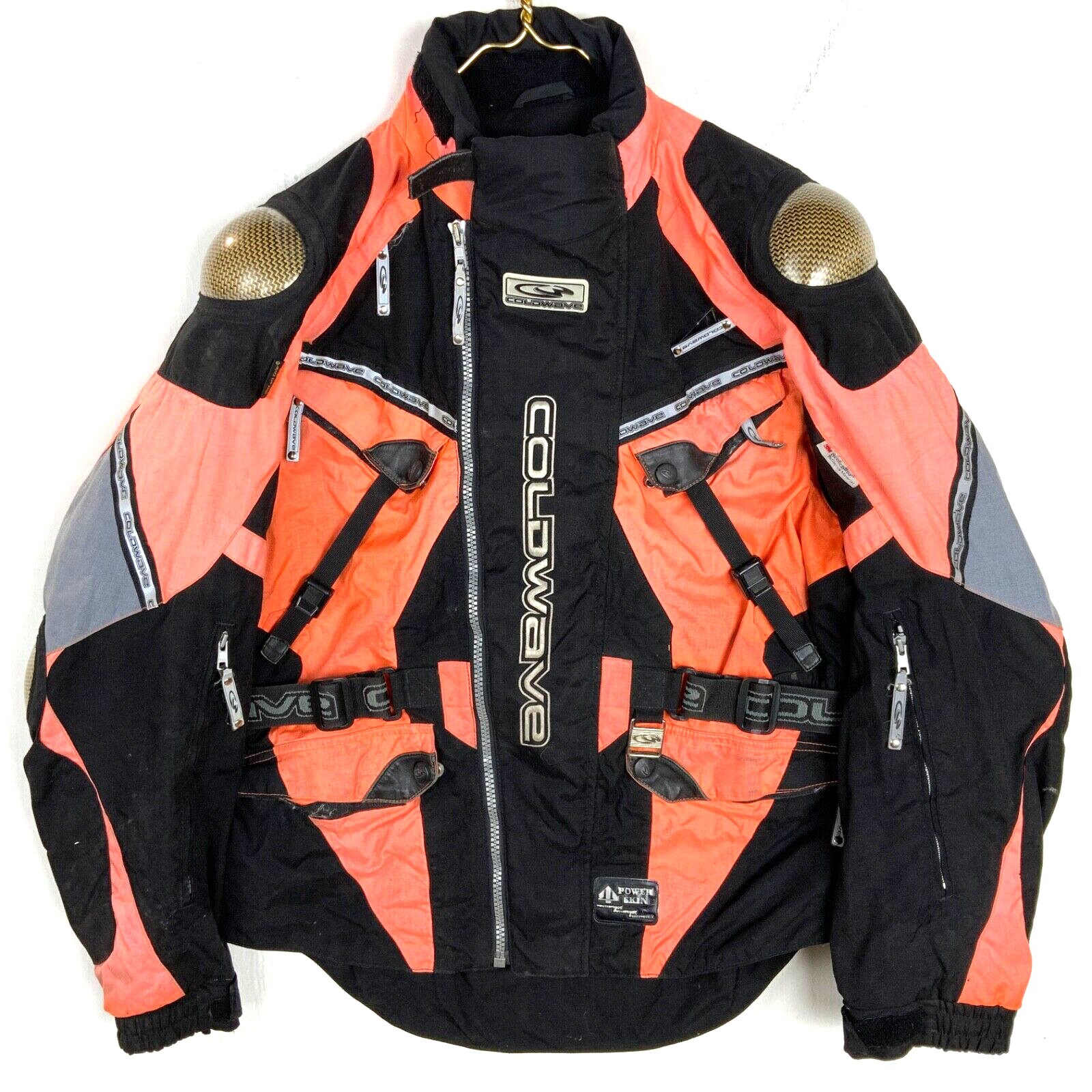 Cold Wave Armored Jacket Size XL Black Full Zip Riding Gear Etsy
