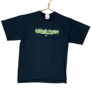 Vintage Nike T-Shirt Größe Medium schwarz 2005 Honolulu Marathon