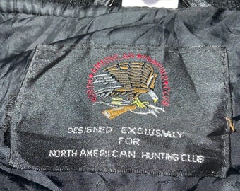 本革スタジアムジャケット NORTH AMERICAN HUNTING CLUB Vintage North American Hunting Club Wool Leather Bomber