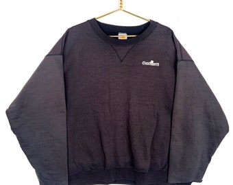 Vintage Carhartt Sweatshirt Crewneck 3XL Black Workwear