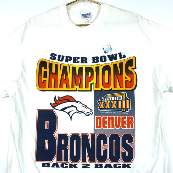 Vintage Denver Broncos Back 2 Back Super Bowl Cha… - image 1