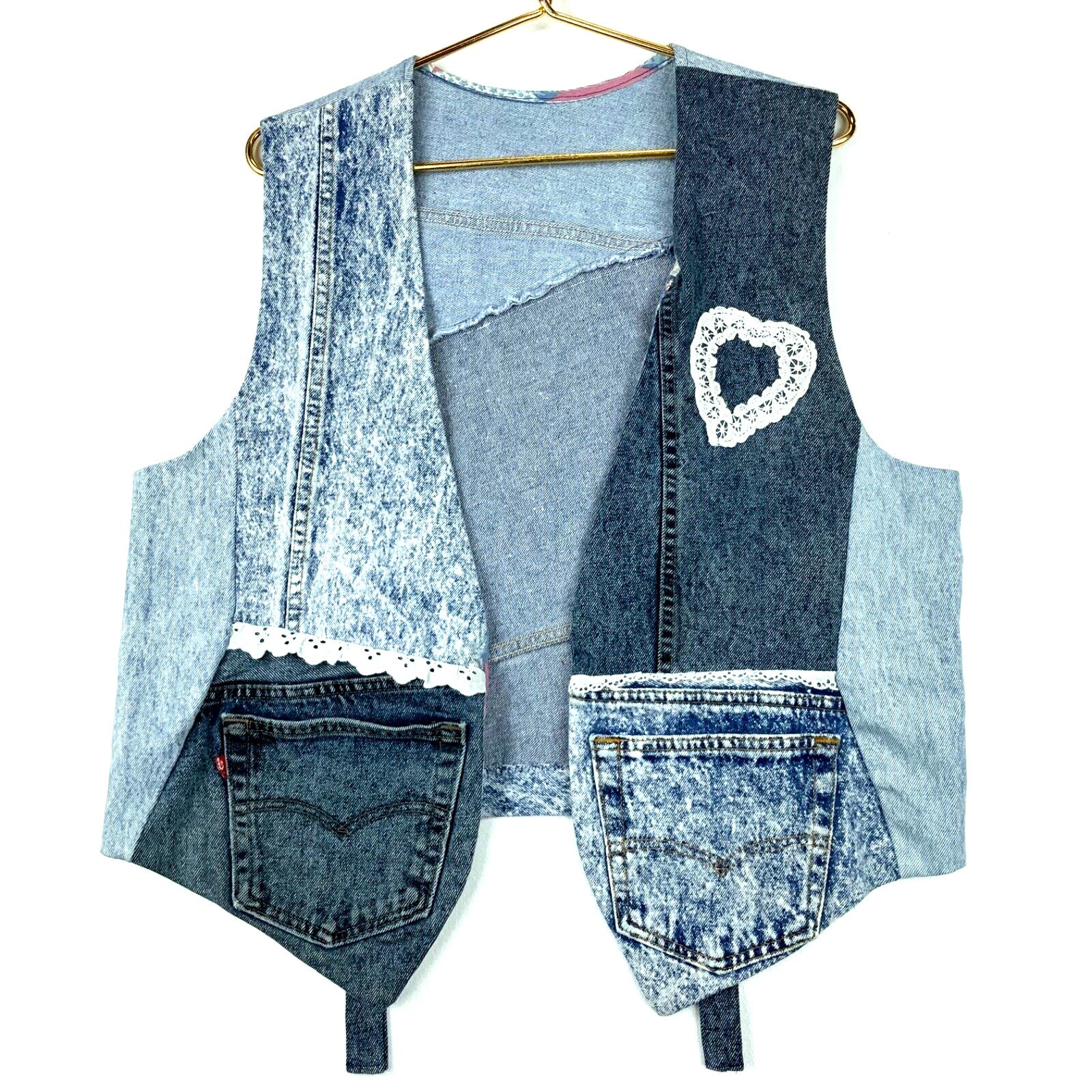 White levi deals vest