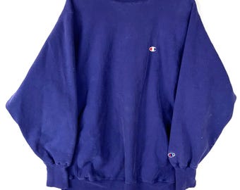 Vintage Champion Reverse Weave Sweatshirt Crewneck Size XL Purple