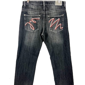 Vintage Urban Heritage Denim Jean 34x32 Black Straight Leg Y2k