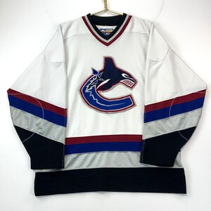 READ - Vintage Vancouver Canucks CCM White Orca Hockey Jersey NHL