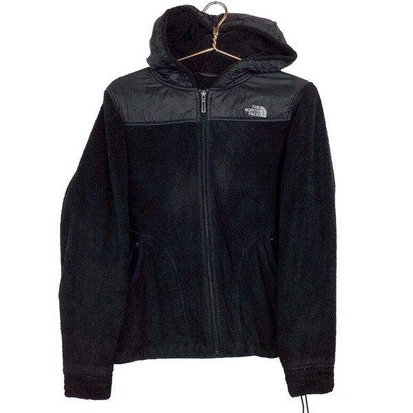 The North Face Women’s Osito Full Zip Fleece Jacket Size Medium Black Hooded