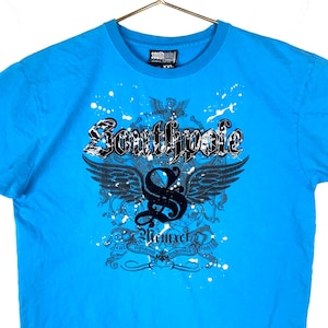 Vintage Southpole T-Shirt 2XL Blue Y2k