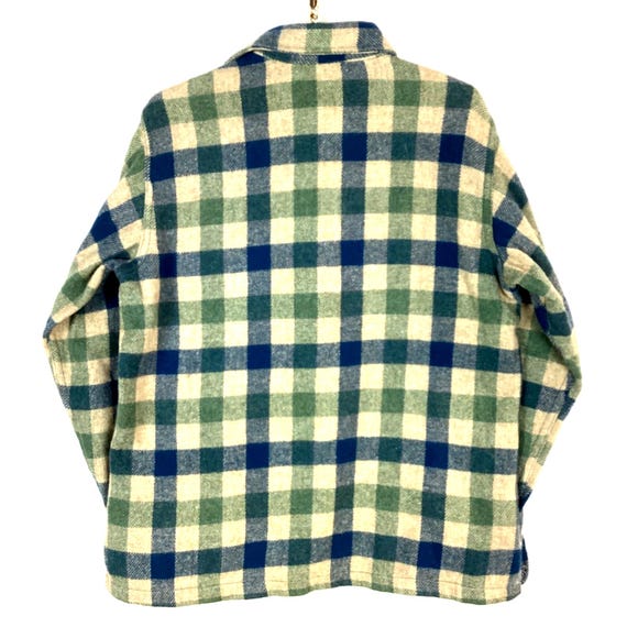 ウールリッチ 長袖シャツ グリーン チェック柄フランネル USA b161 80s Woolrich L/Sネルシャツ ウールリッチ コットンシャツ USA製