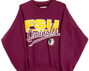 Vintage Florida State Seminoles Sweatshirt Größe 2XL Ncaa Made in Usa 90er Jahre