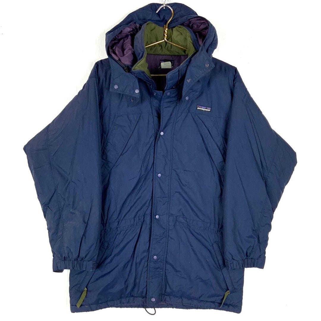 Patagonia Das Parka Puffer Jacket Size Small Blue Full Zip