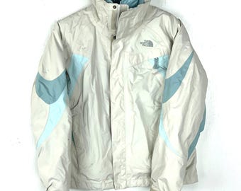 The North Face HyVent Women&#39;s 2 in 1 Jacket Size Medium White Full Zip