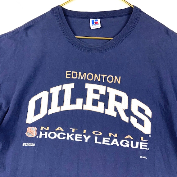 CustomCat Edmonton Oilers Oil Stone Retro NHL T-Shirt White / S
