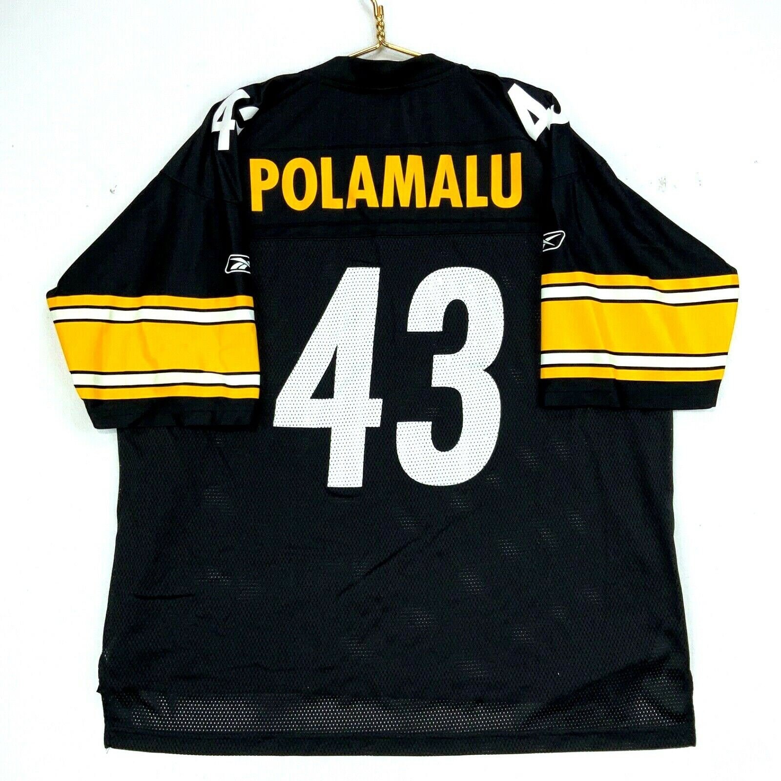 #43 Polamalu - Official NFL Pittsburgh Steelers Legacy Collection Throwback  Alternate Jersey