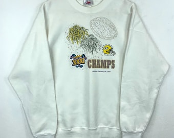 Vintage Green Bay Packers Sweatshirt Crewneck Extra Large White 1997 Nfl 90s