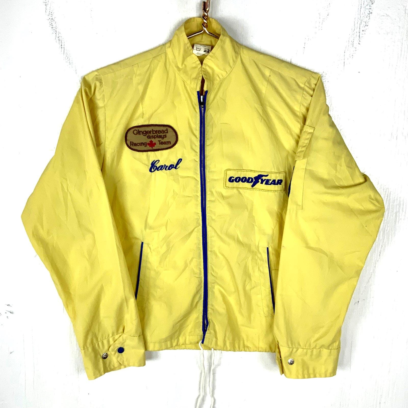 ジャケット・アウター GOODYEAR official jacket made in usa Vintage Official Goodyear Racing Apparel Jacket Men's Large