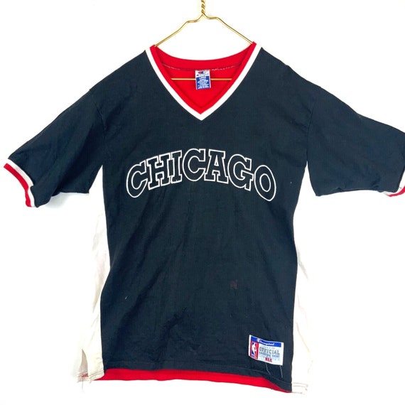 Vintage Chicago Bulls Champion Shooting Shirt Siz… - image 1