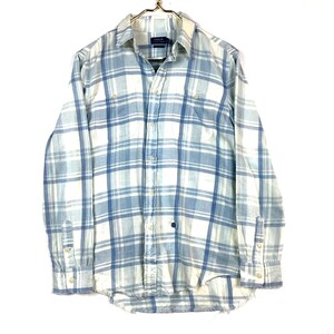 Polo Ralph Lauren Flannel Shirt Size Medium Blue Plaid Button Up Long Sleeve Nwt