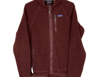 Patagonia Synchilla Fleece Sweater Jacket Large Maroon Full Zip