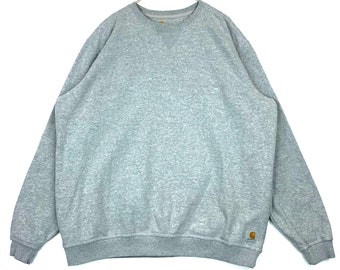 Carhartt Original Fit Tall Sweatshirt Crewneck Size XL Workwear Gray