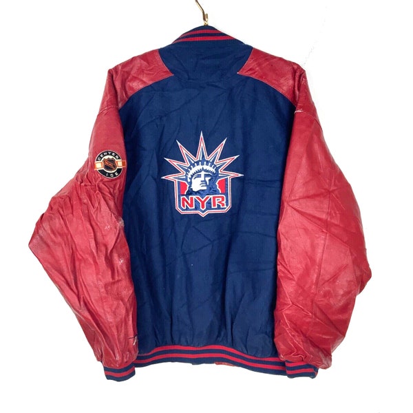 New York Rangers Varsity Jacket - Etsy