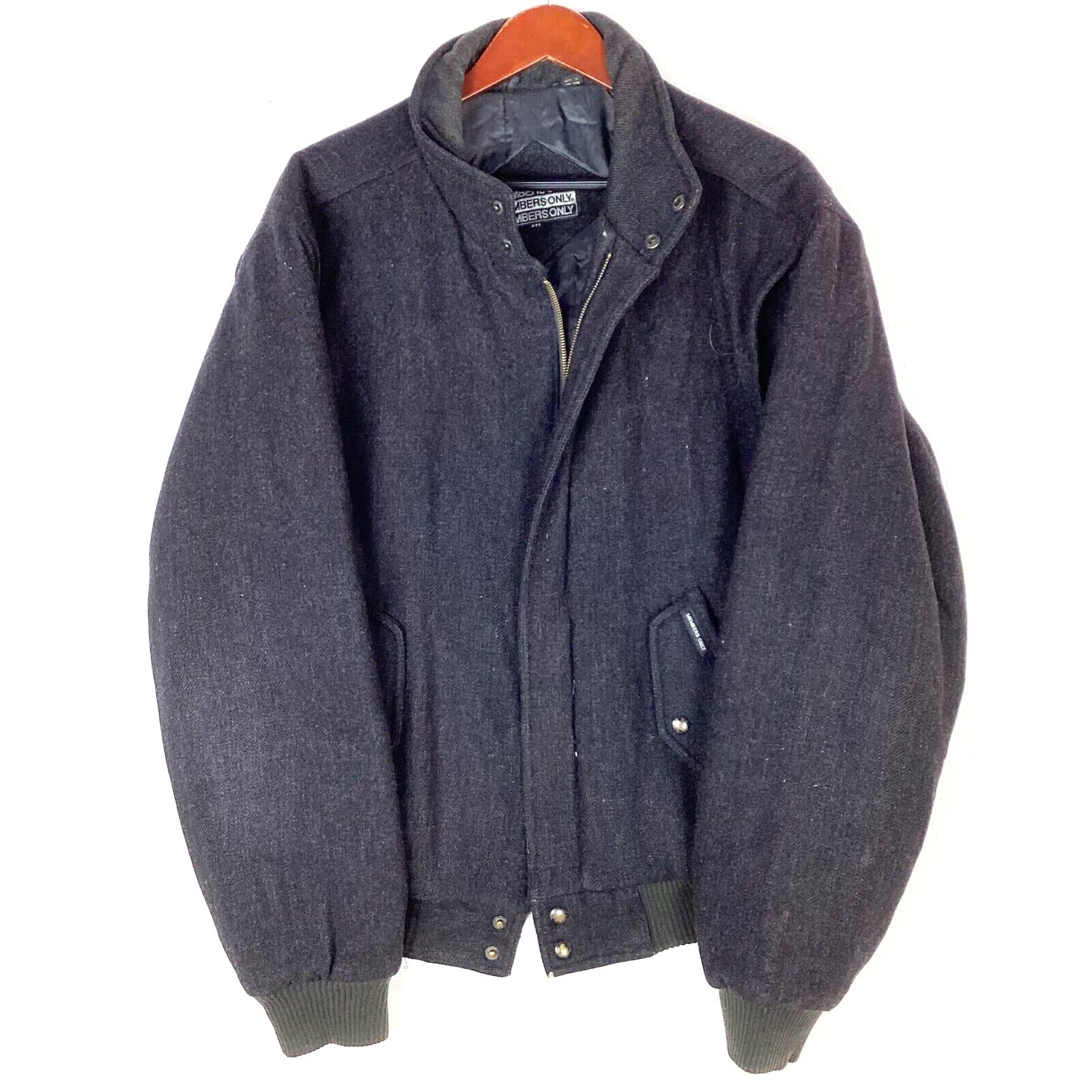 70s〜80s MEMBERS ONLY Wool Oversiz Jacket 1980s Member's Only Jacket Free Shipping - The Vintage Twin
