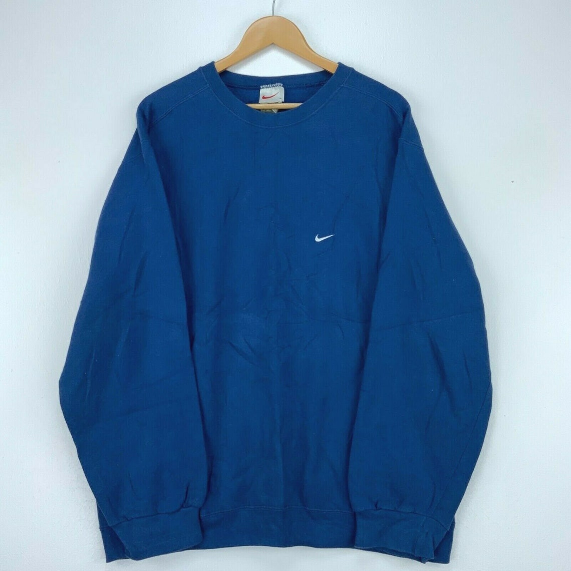 Nike Small Check Vintage Sweatshirt Crewneck Size Large Blue | Etsy