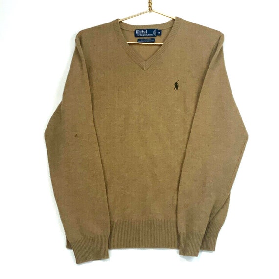 Polo by Ralph Lauren Lamb Wool Knit V-neck Sweater Size Medium - Etsy