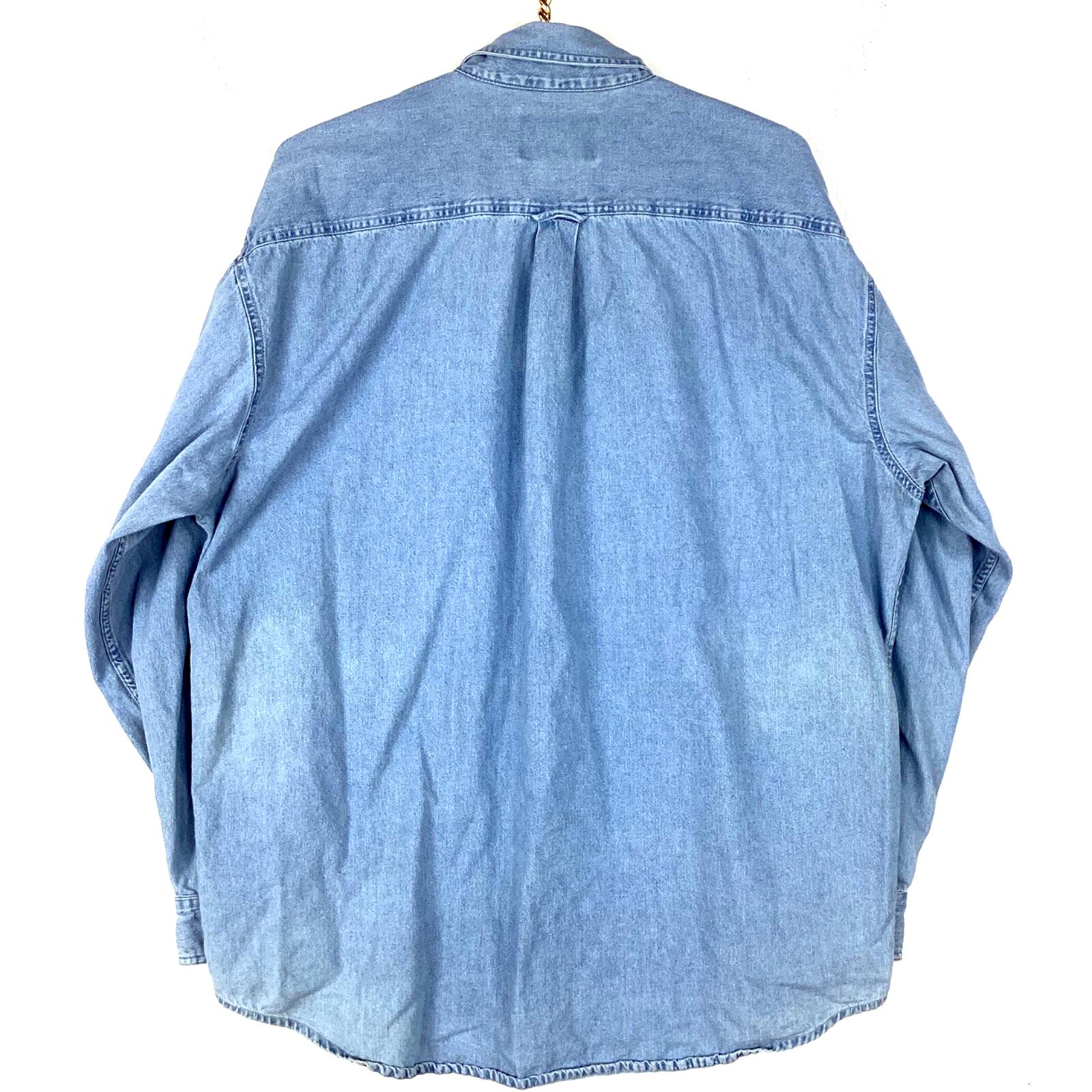 [87MM]Mmlg★UNISEX★LABLE M DENIM SHIRTS H&M L.O.G.G. Label of Graded Goods Western Denim Shirt
