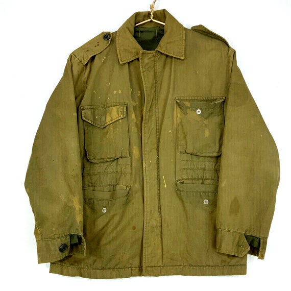 Vintage Military M-52 Field Coat Jacket Size Medi… - image 1