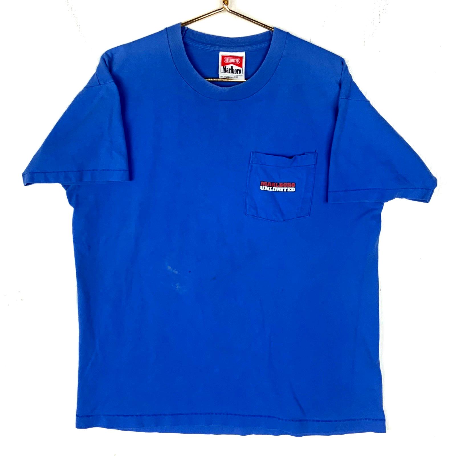 ヴィンテージ マルボロ コヨーテ Tシャツ XL ブルー シングル
