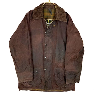 barbour 90s beacon jacket イングランド製 VINTAGE】～90s 3warrant Barbour BEACON JACKET Black C38