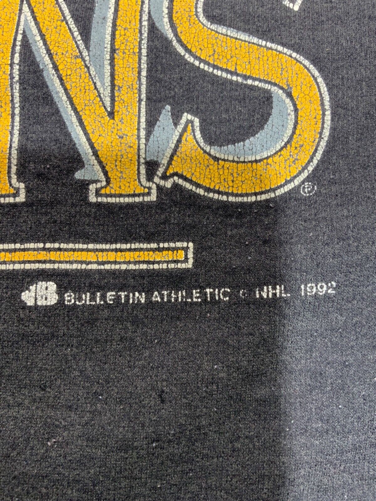 Vintage Boston Bruins Sweatshirt Hoodie Size XL Gray 1992 Nhl 