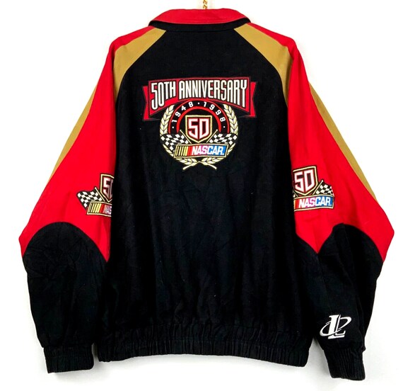Buy Vintage Nascar 50th Anniversary Logo Athletic Bomber Jacket
