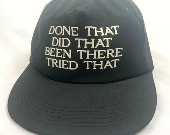 Vintage Done That Did That Mountain Dew Snapback Hat Cap Adjustable Black