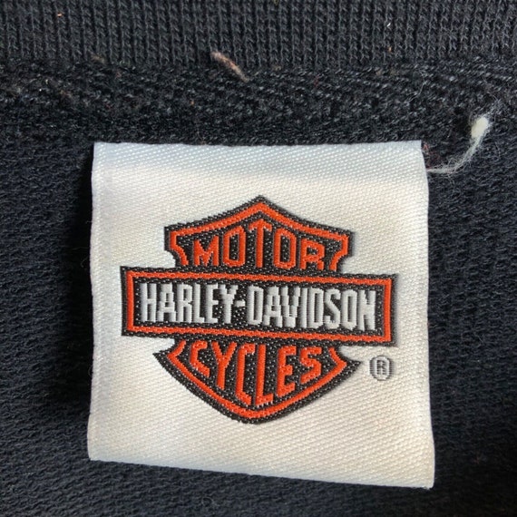 Vintage Harley Davidson Sweatshirt 2XL Black Coll… - image 3