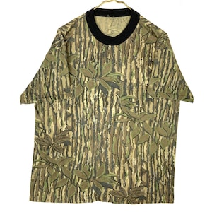 Vintage 1990s Real Tree Camouflage T-Shirt Size XL Single Stitch
