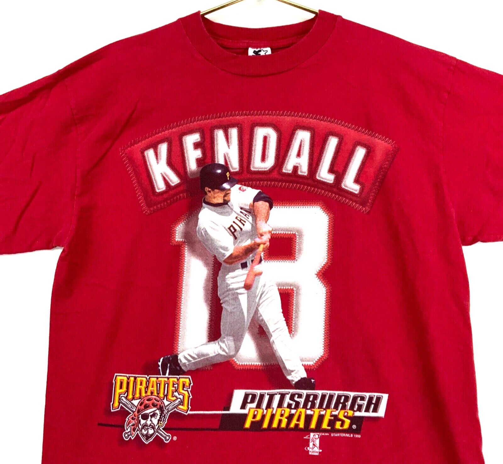 Vintage Jason Kendall Pittsburgh Pirates Starter T shirt Large
