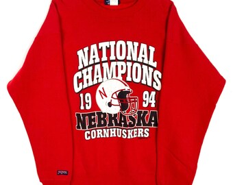 Vintage Nebraska Cornhuskers Sweatshirt Groß 1994 Ncaa National Champions