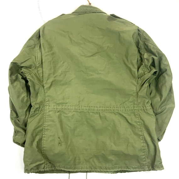 Vintage Us Military M65 Field Jacket Size Large Green… Gem