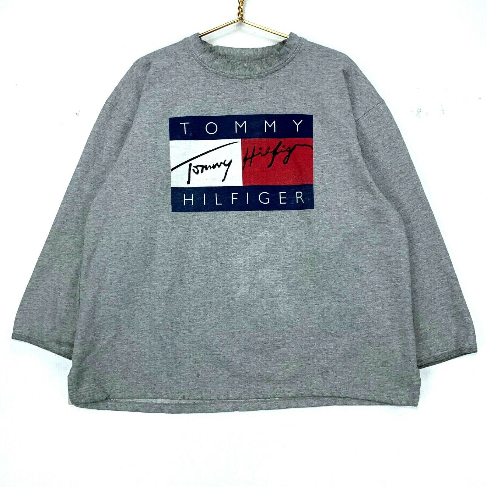 Tommy Hilfiger Vintage Sweatshirt Crewneck Size XL 90s -