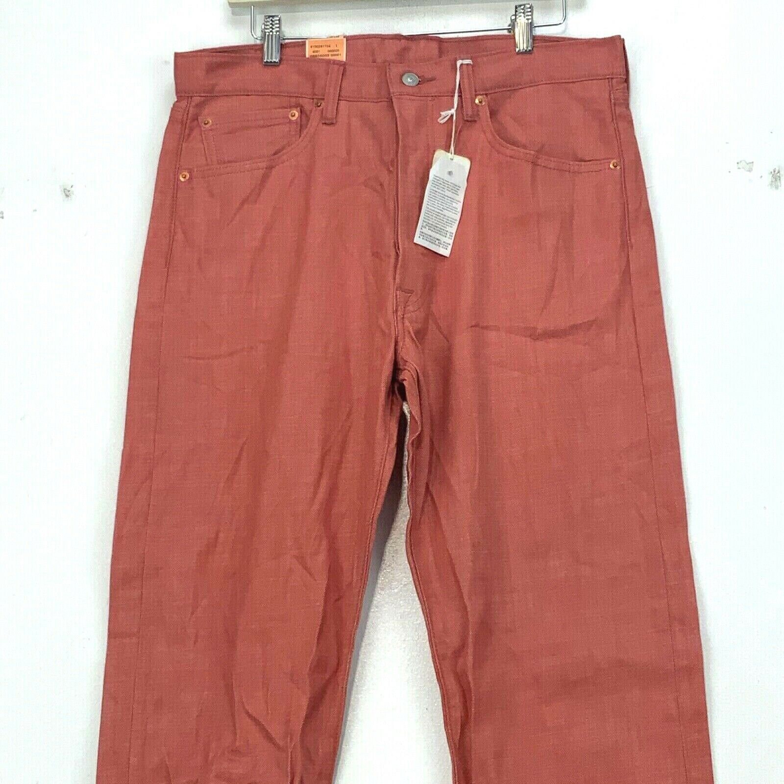 501 Denim Jean Size 34x32 Red Nwt - Etsy Norway